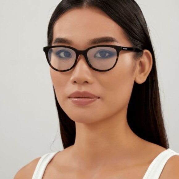 Saint Laurent SL504 002 Cat Eye Eyeglasses 53mm – Havana - Picture 3 of 11